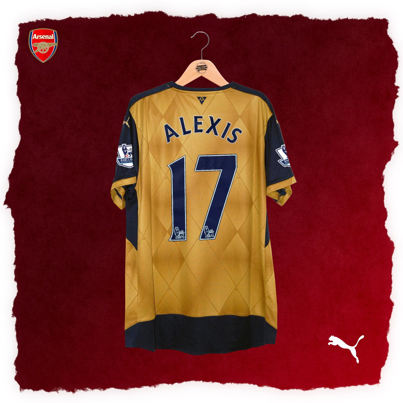 ARSENAL (Away 2015/16) - TALLA L - Imagen 2