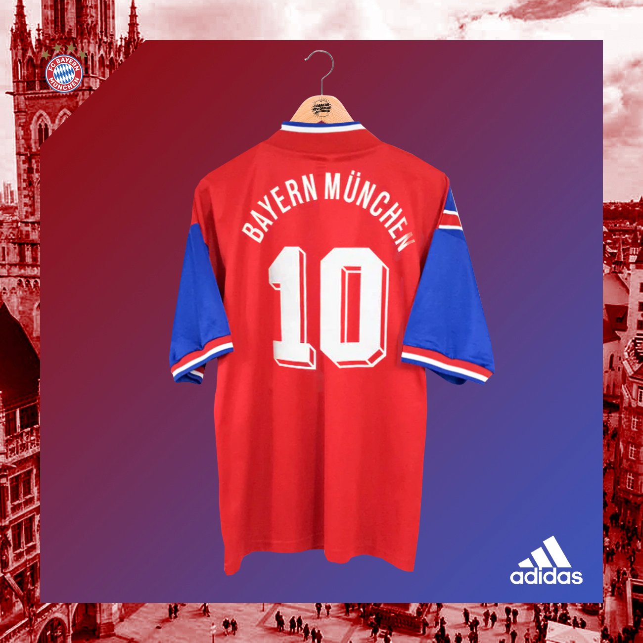 BAYERN MUNICH (Home 1993-95) - TALLA L - Imagen 2