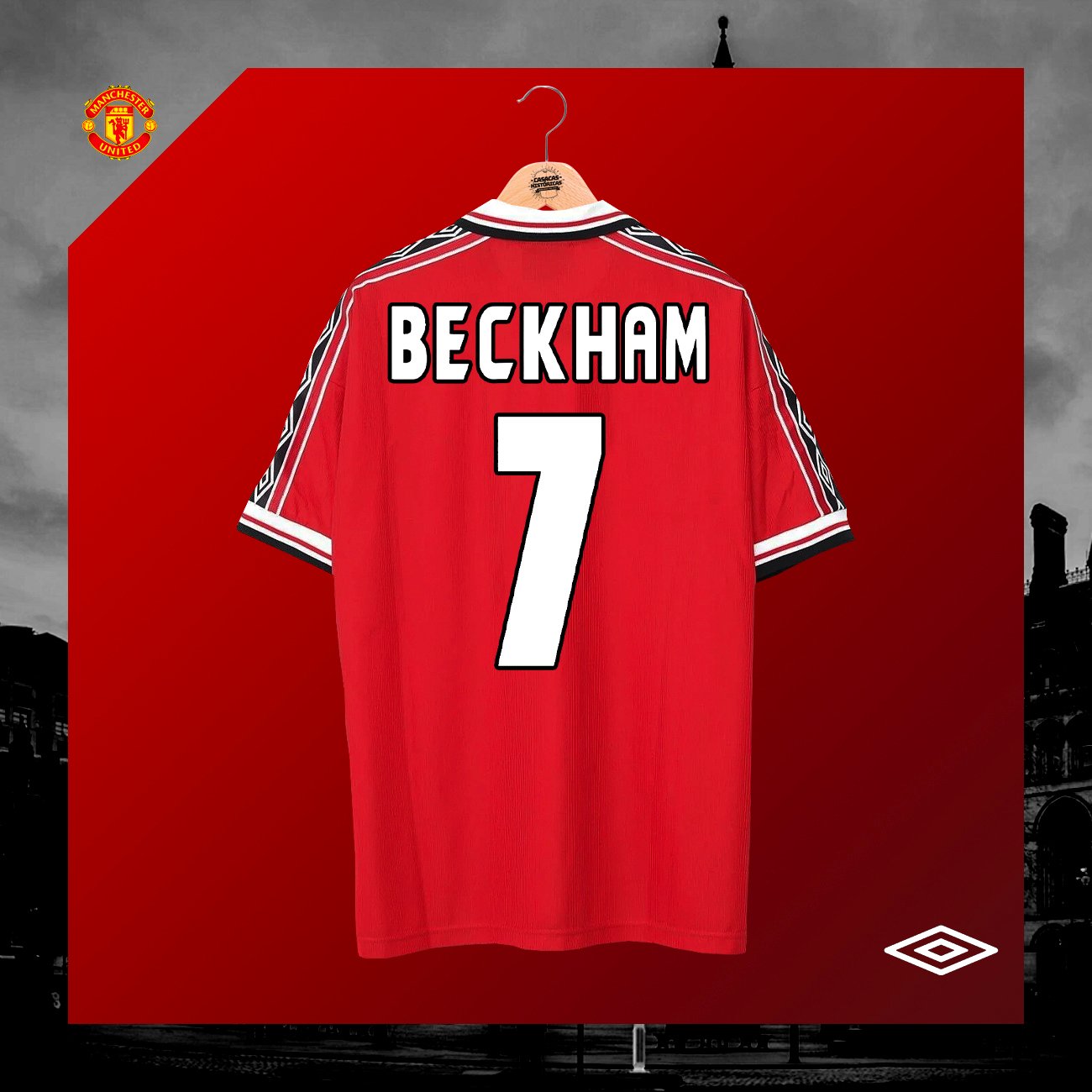 MANCHESTER UNITED (Home 1998-00) - TALLA L - Imagen 3