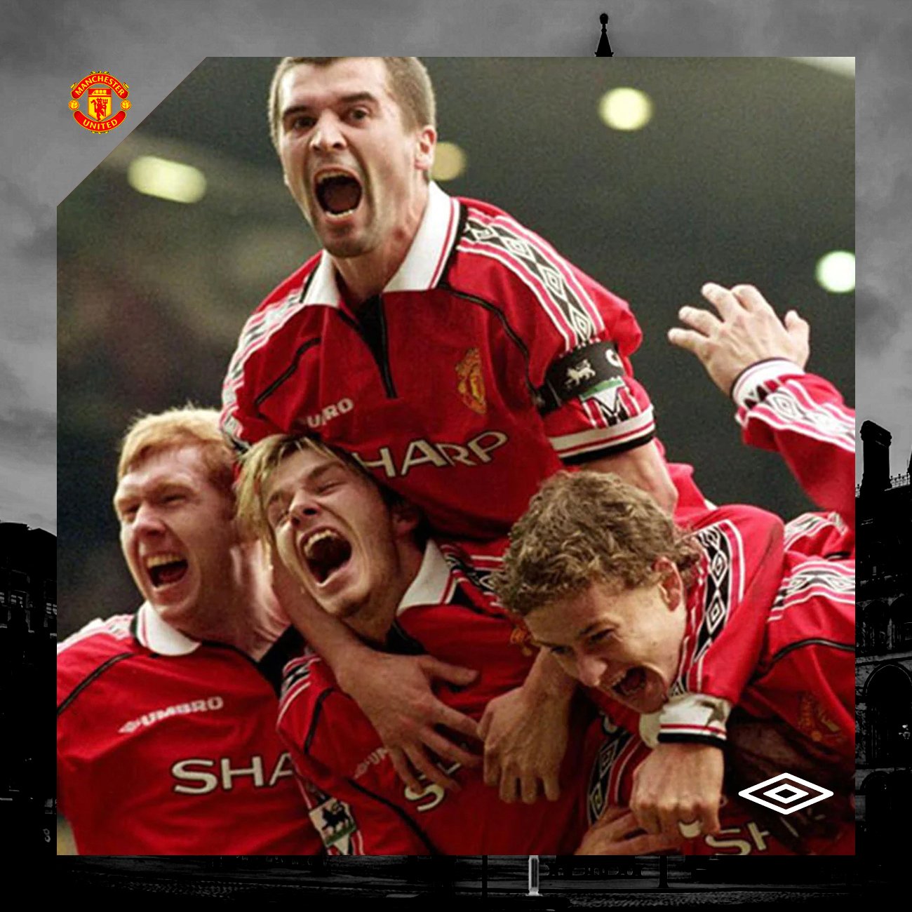 MANCHESTER UNITED (Home 1998-00) - TALLA L - Imagen 7