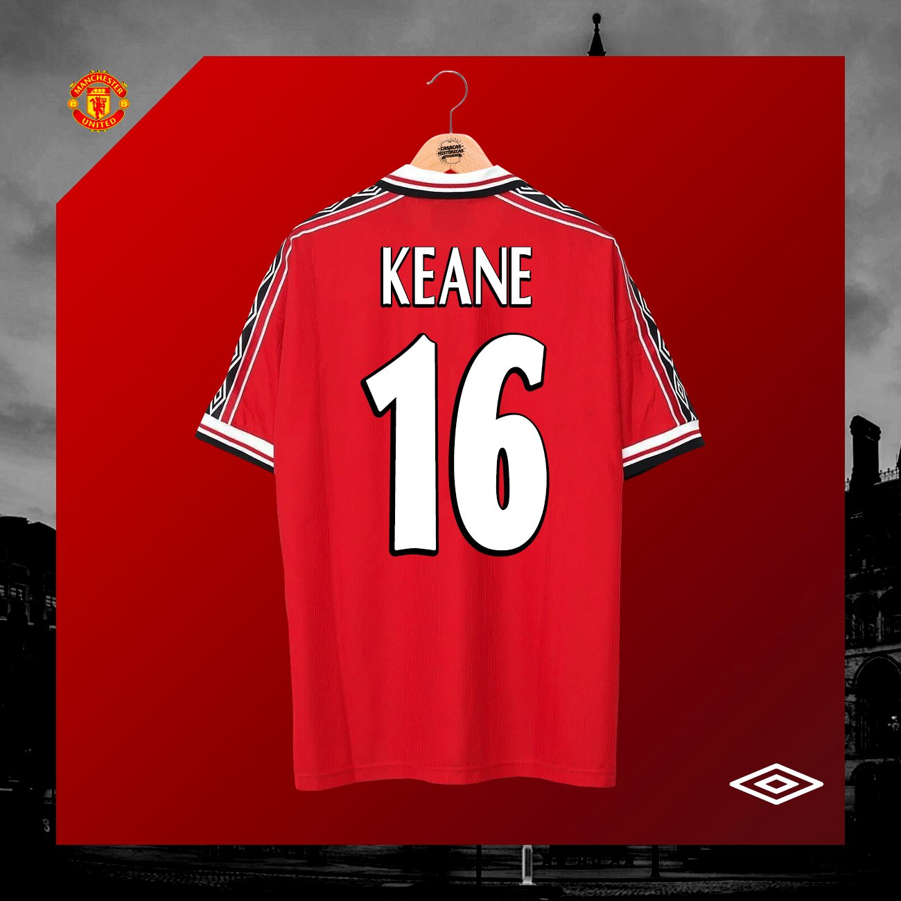 MANCHESTER UNITED (Home 1998-00) - TALLA L - Imagen 4