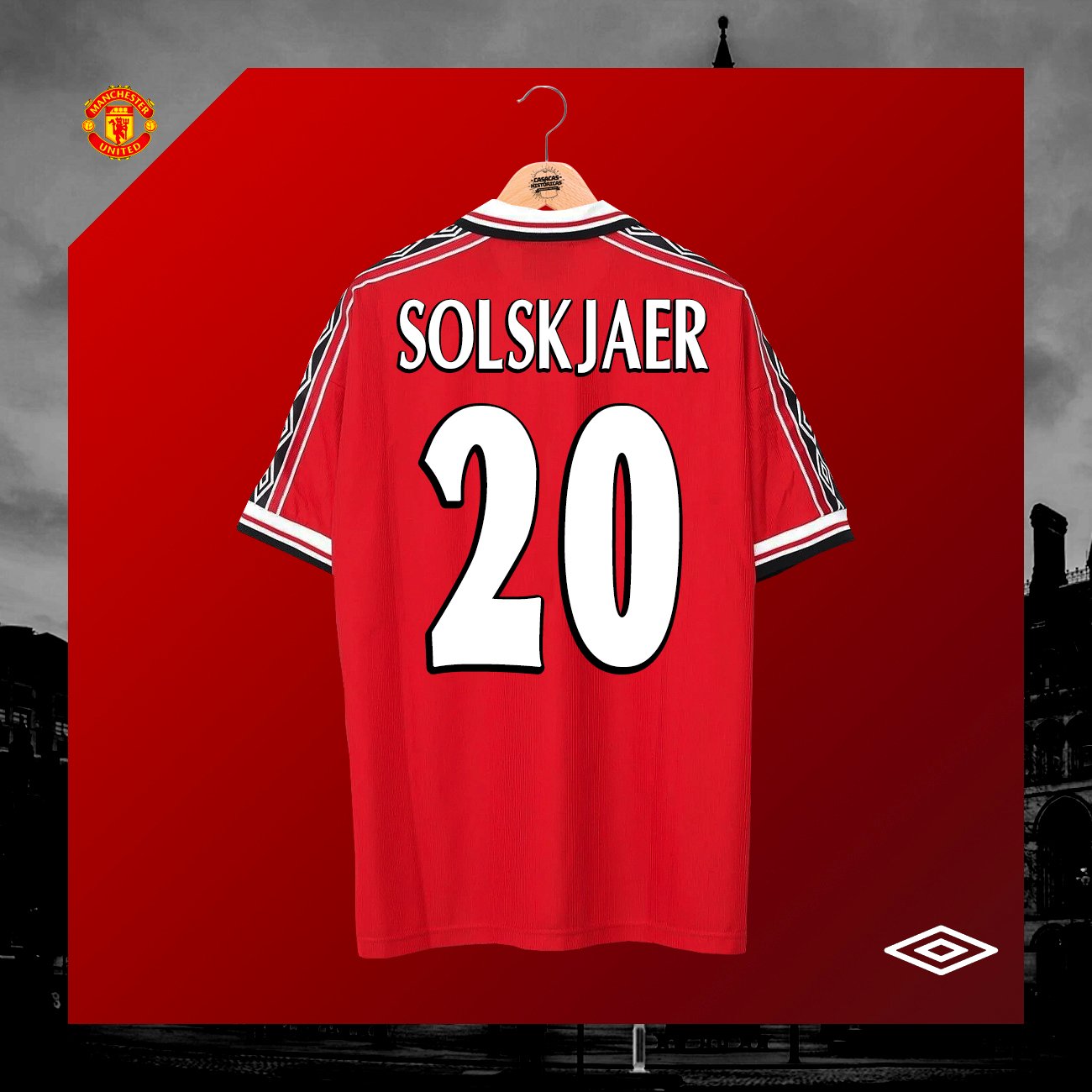 MANCHESTER UNITED (Home 1998-00) - TALLA L - Imagen 6