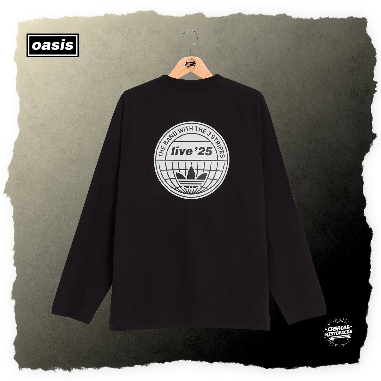 OASIS Tour Live '25 negra - manga larga - Imagen 2