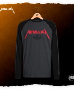 METALLICA - Raglan negra-gris
